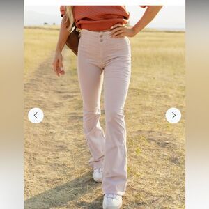 We The Free Blush Pink High Waisted Denim Pants